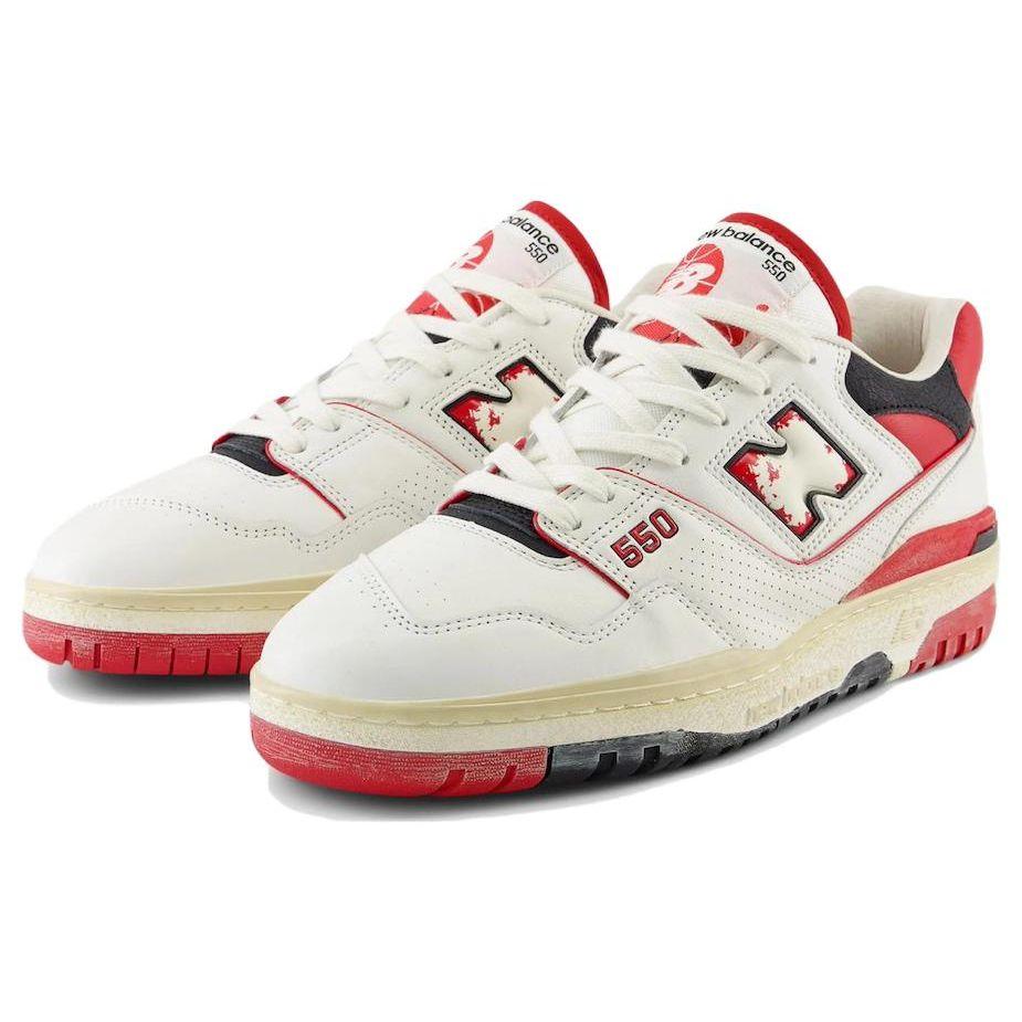 New Balance 550 Vintage Pack - Red Unisex Sneakers White Sea-Salt Team-Red BB550VGA