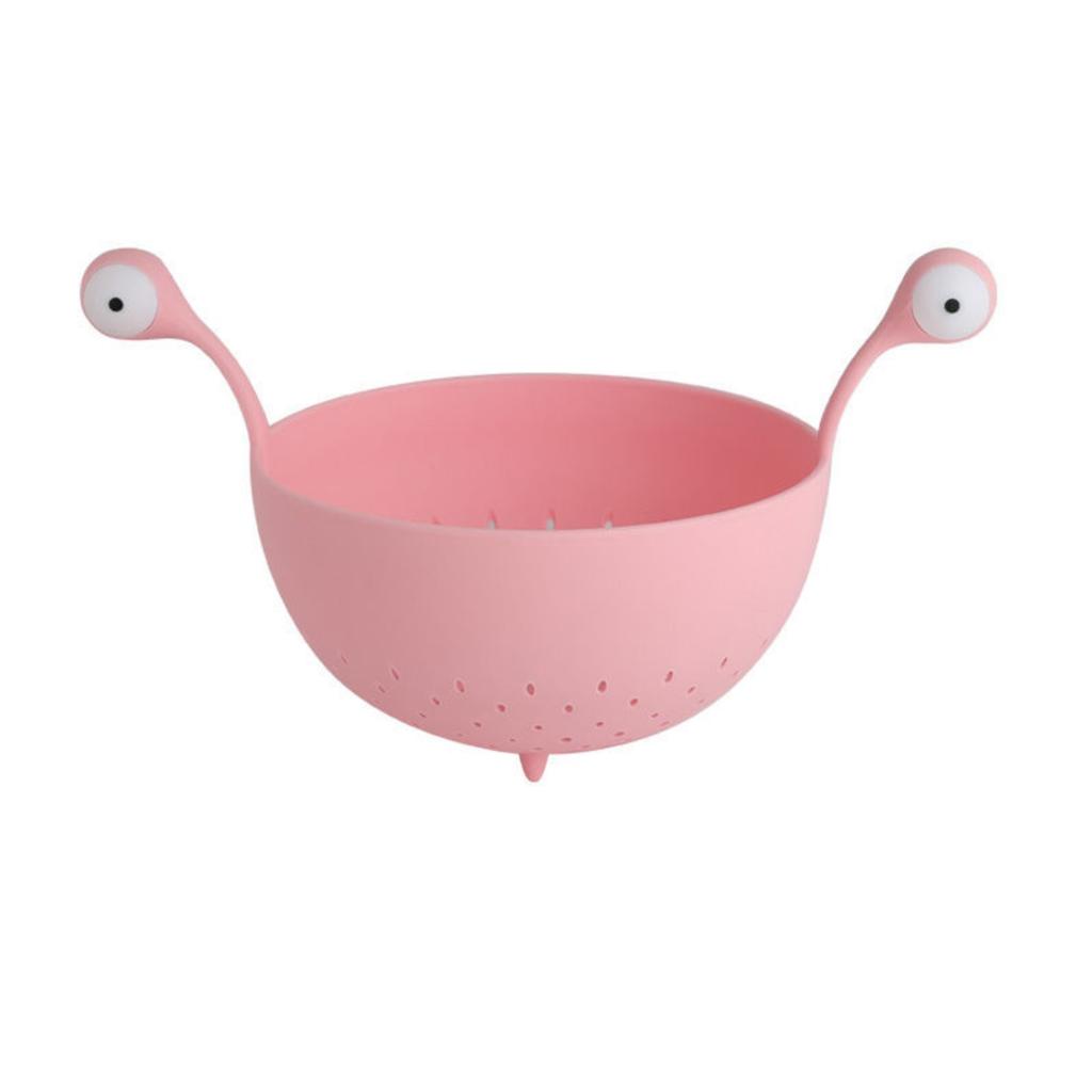 Big Eyes Creative Living Room Snack Fruit Storage Basket, Home Kitchen Fruit And Vegetable Washing Basket Basket