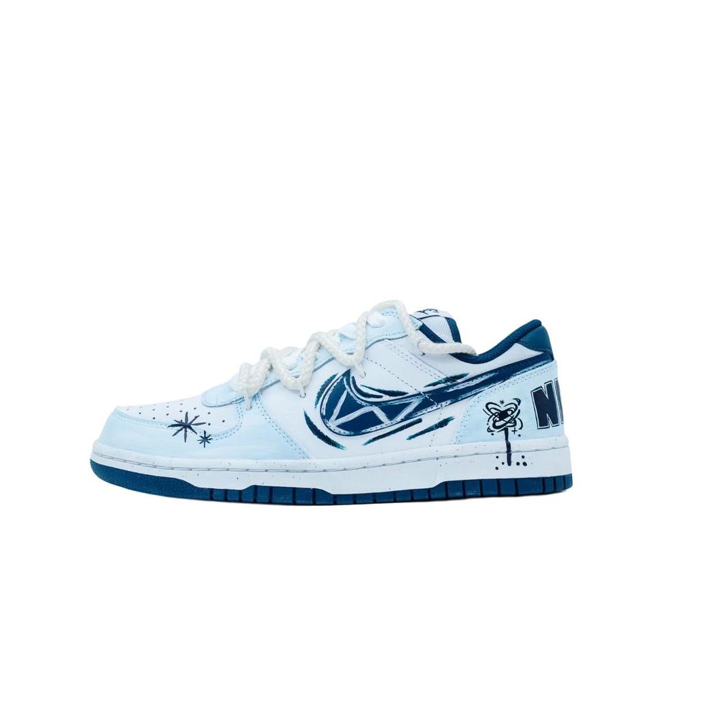 Nike Big Celestial Wings Cushioning, Wear Resistant Low top Skateboard Shoes Unisex Light Blue 355152-140(Team1154-)
