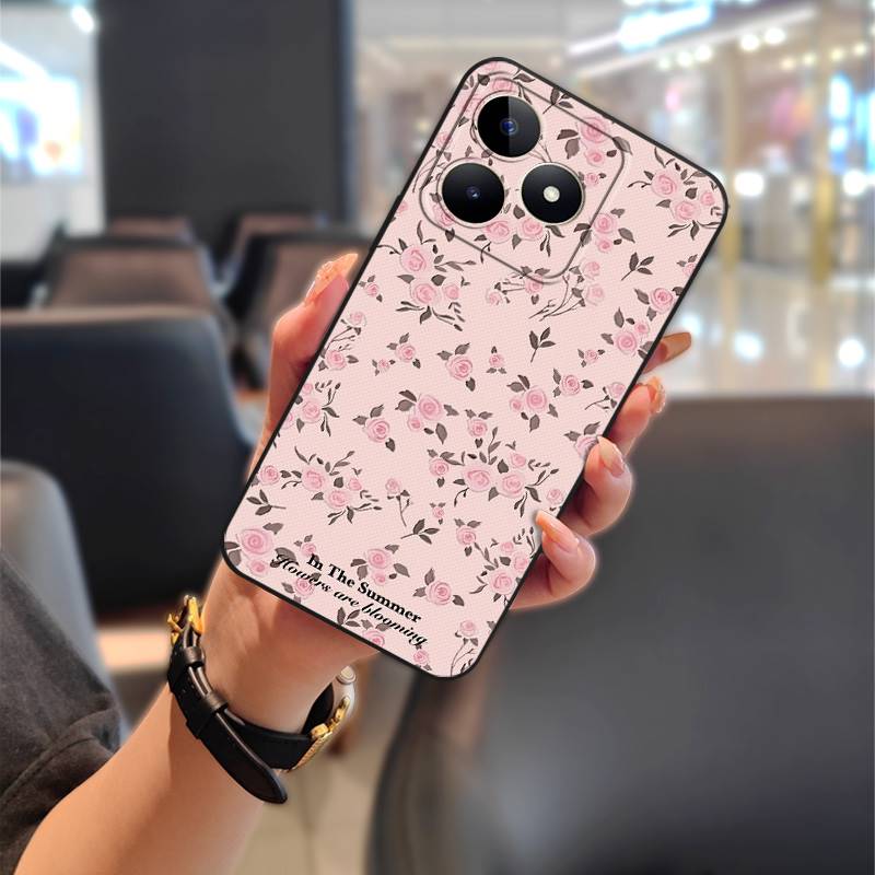 

Масляний живопис М який чохол Чохол для телефону Для Realme C53/Narzo N53/Note50/C51/C51S ТПУ Силіконовий Захисний Повний обхват Міцний Realme C53/Narzo N53/Note