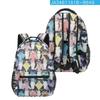 Trendy Kpop Youthful School Bags Unisex Cats Travel Bags 3D Print Oxford Waterproof Notebook Shoulder Backpacks