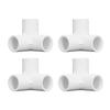10PCS 3 Way Pipe Fittings PVC Plastic Right Angle Tee Corner Connector 20mm Inner Diameter