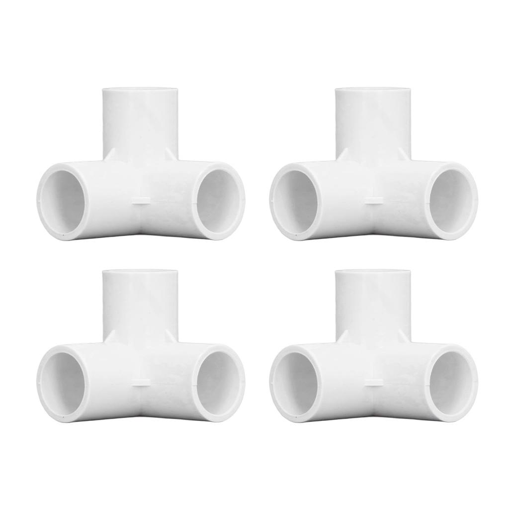 10PCS 3 Way Pipe Fittings PVC Plastic Right Angle Tee Corner Connector 20mm Inner Diameter