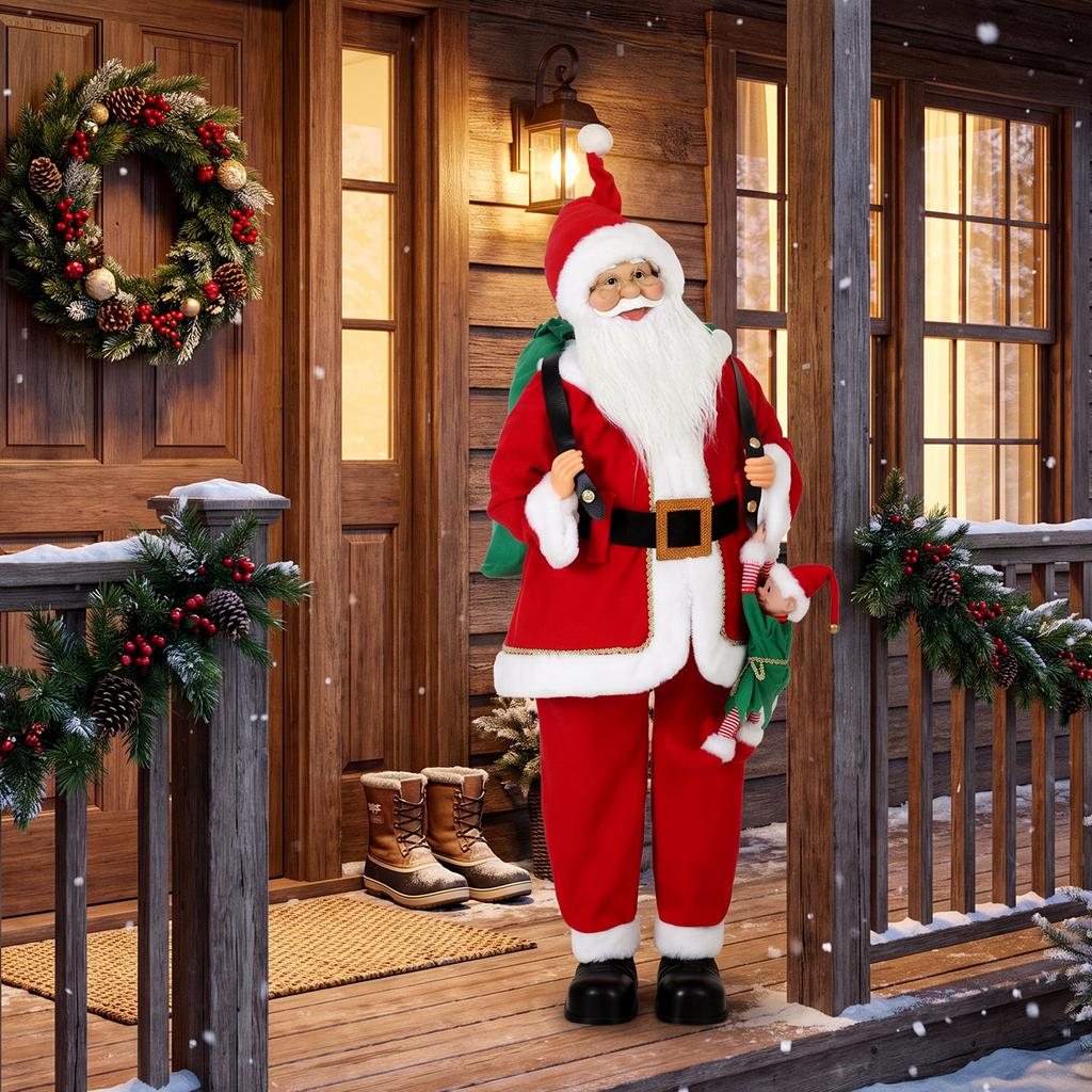 4ft Life Size Singing Dancing Santa Claus 120 Cm Musical Animated