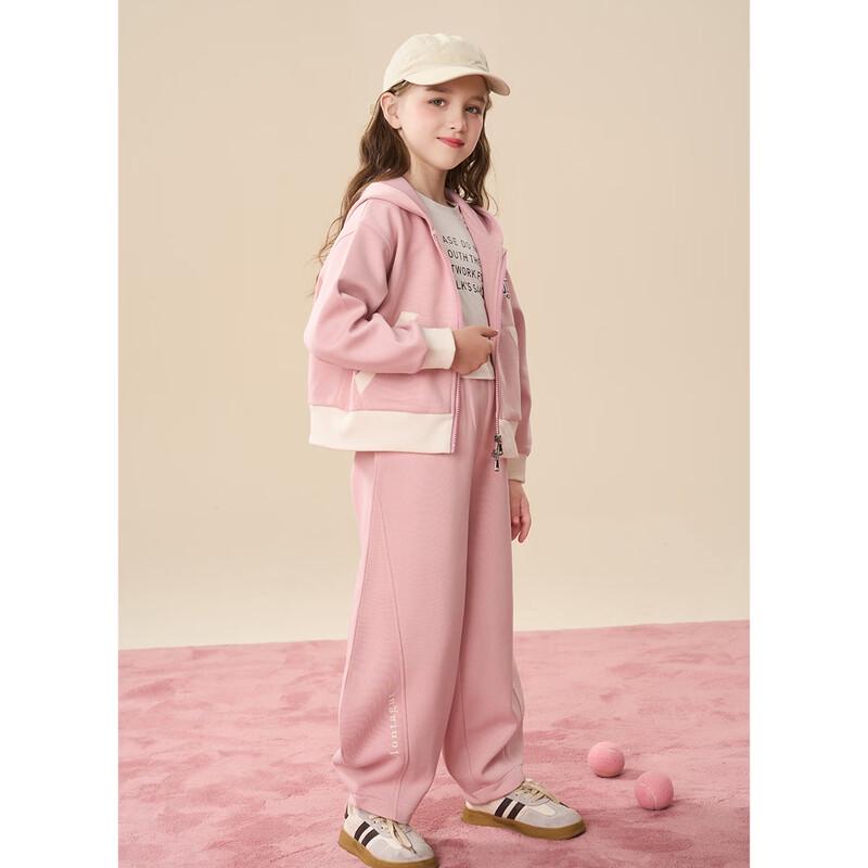 Montagut Girls' Hooded Sweatshirt & Jogger Set