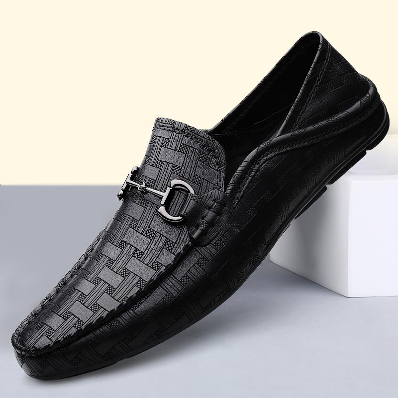 

Plus Big Size 48 49 Men Genuine Leather Loafers Casual Slip On Shoes Black Mocassin Homme Mocasines Hombre Luxury Brand Designer 35
