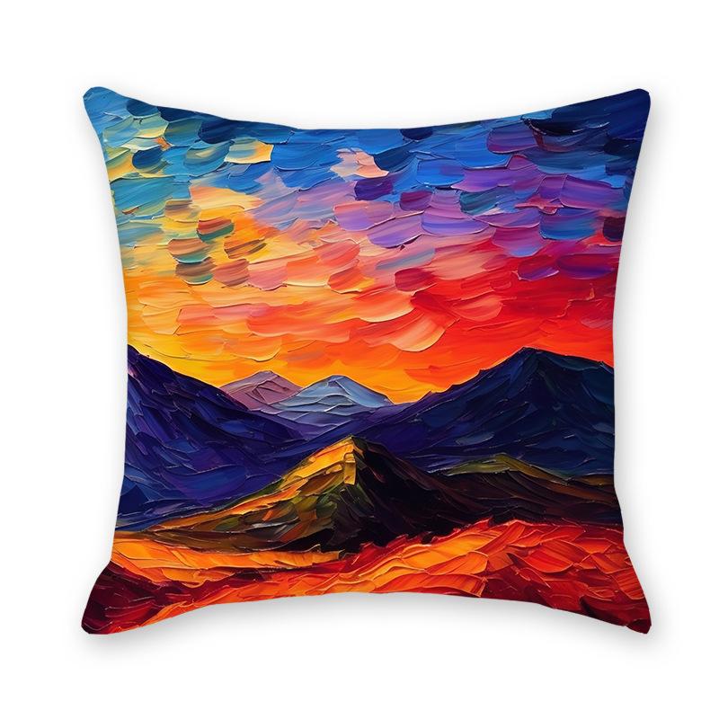 Neue Abstrakte Sternenhimmel Zuhause Sofa Lendenkissenbezug Bettseite Sofa Imitation Superweicher Lendenkissenbezug