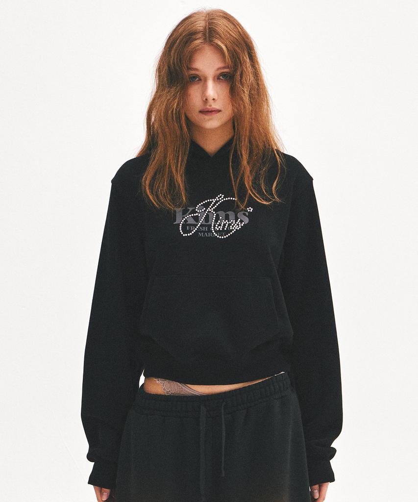 Kim'S Hotfix Logo Hoodie Black