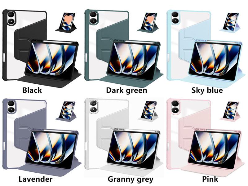 Infinix XPad20 Tablet Case: 11" Acrylic Rotating Pen Protective Cover