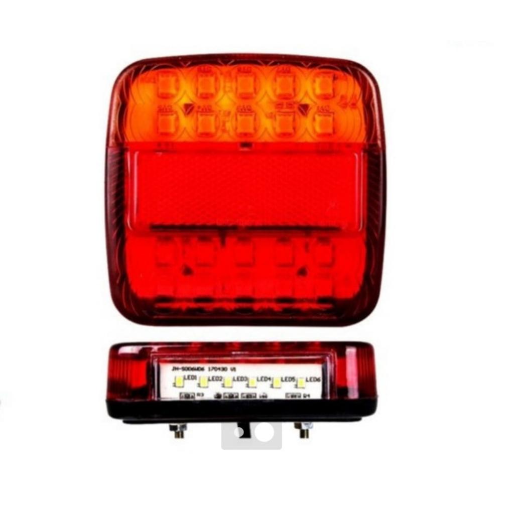 12V Trailer Tail Light Night Driving Taillight Warning Signal Lighting Rear Lamp Indicator Mounted Replacement Accessory