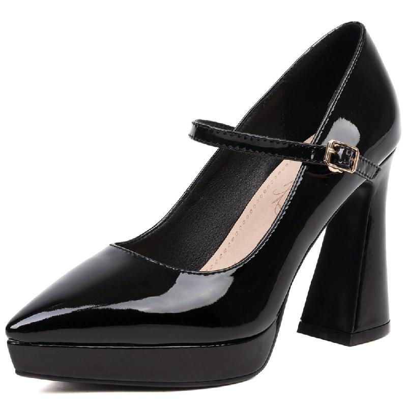 

Сексуальные туфли-лодочки на высоком каблуке Женская роскошь 2024 Большой размер 46 Бренд Красный Телесный Женские каблуки Мэри Джейн Вечерние Свадебные туфли Женские 34 чёрный