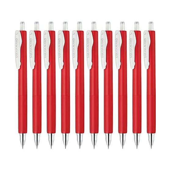Гелевая шариковая ручка Zebra Sarasanano 0,3 мм красная 10 шт. B-JJH72-R