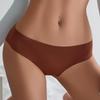 CINOON Women Sexy Ice Silk Panties Low-Rise No Trace Solid Underpant Comfort Breathable Female Intimates Briefs