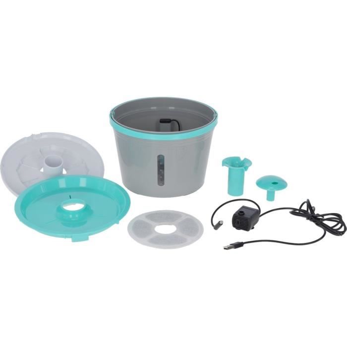 KERBL - Fontaine à eau -pour fontaine 80557 - 1,6 l - Gris/bleu
