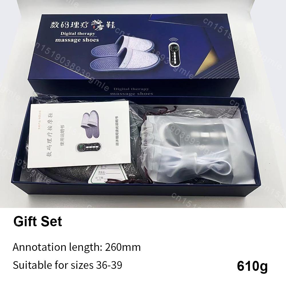 EMS Foot Treatment Slippers Pulse Electric Therapy Massager Slippers Foot Relieves Pain Unblocks Meridians Pulse Vibration