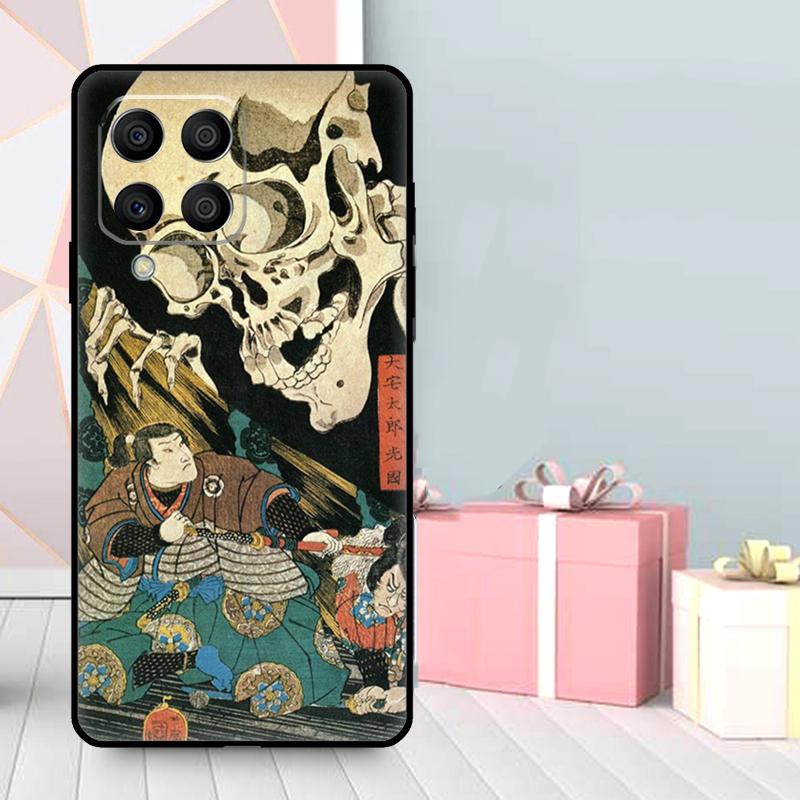 Japanese Ukiyo-e Art Case For Samsung Galaxy M35 M56 M12 M06 M32 M52 M55 M15 M11 M13 M14 M16 M36 M31 M53 M34 M54