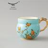 Yongfengyuan Madam Porcelain West Lake Blue Ceramic Mug