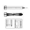 22 In 1 Manual Screwdriver Bits Precision Screwdriver Set Aluminum Alloy Plastic Handle Magnetic Repair Disassembly Tools