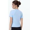 Dames Zomer Mesh Patchwork Yoga Sport Top - Slank, Sneldrogend, Ademend, Korte Mouw Fitness T-shirt