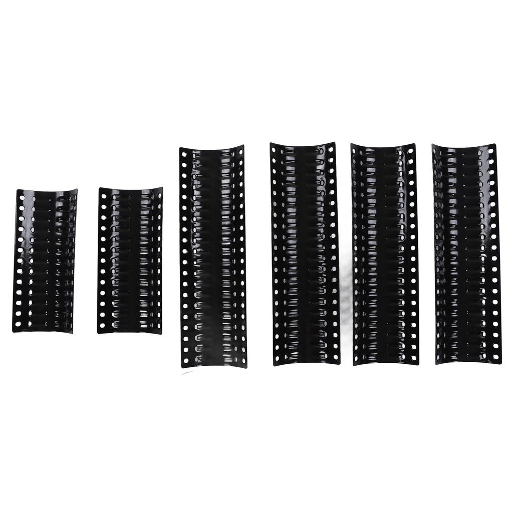 2 Sets Universal Grill Porcelain Heat Plate Adjustable Stainless Steel Heat Shield Grill Replacement Parts