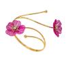 Elegant European & American Drip Oil Flower Earrings & Armlet Set