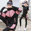 Women's Plus Size 5-Piece Yoga Set: Long Sleeve & Pants for Autumn/Winter Outdoor Gym Running