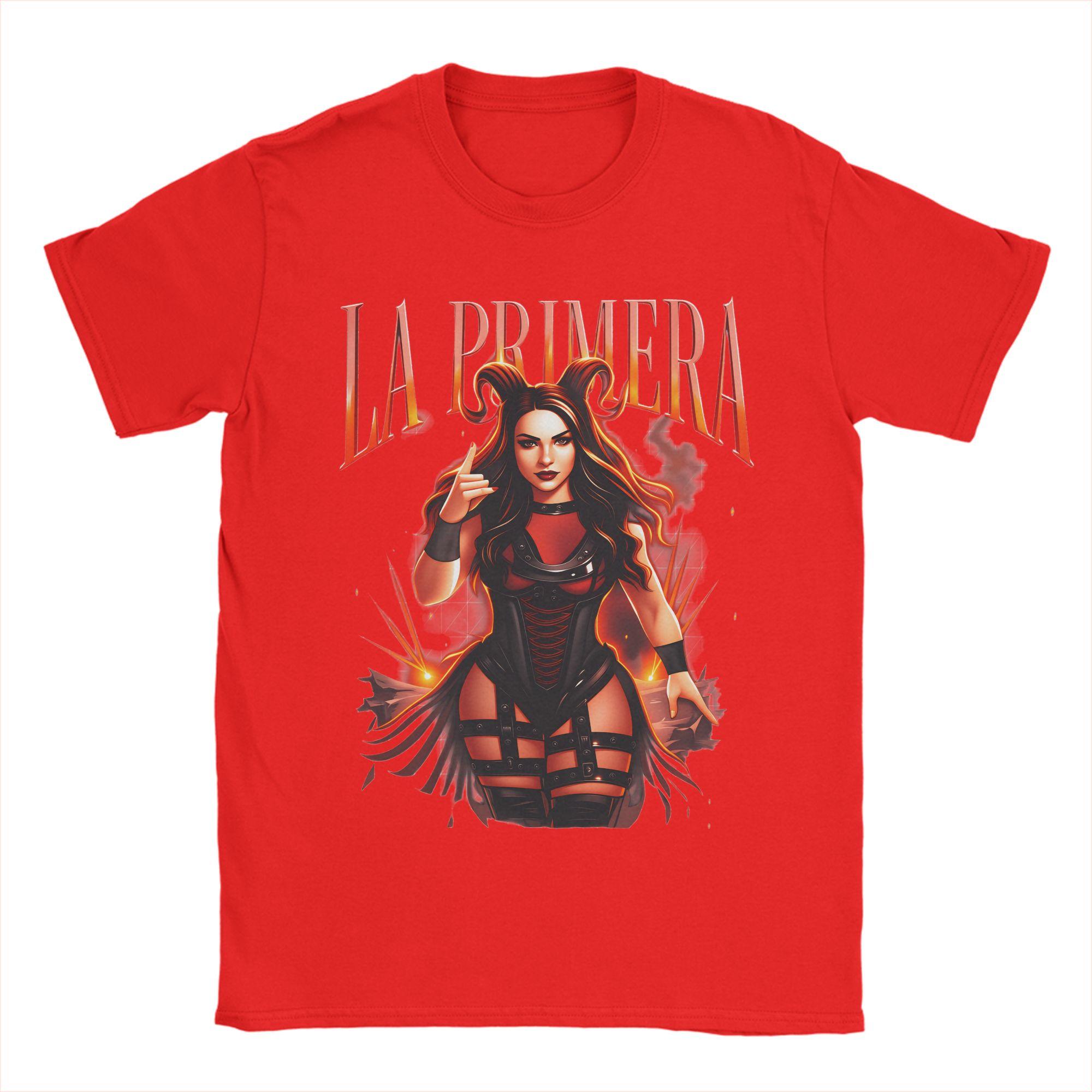 

Stephanie Vaquer La Primera TShirt Unisex Awesome Pure Cotton Tee Shirt O Neck Short Sleeve T Shirts Graphic Tops S