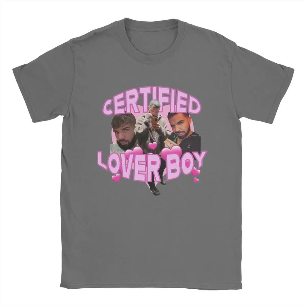 Fashion Drakes BBL Certified Lover Boy T-Shirts for Round Neck Pure Cotton T Shirt Short Sleeve Tee Shirt Summer Clothes
