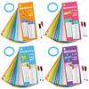 Mathematical Operations Exercise Flashcards Erasable Math Study Cards Kid Early Learning Study Card for Preschooler