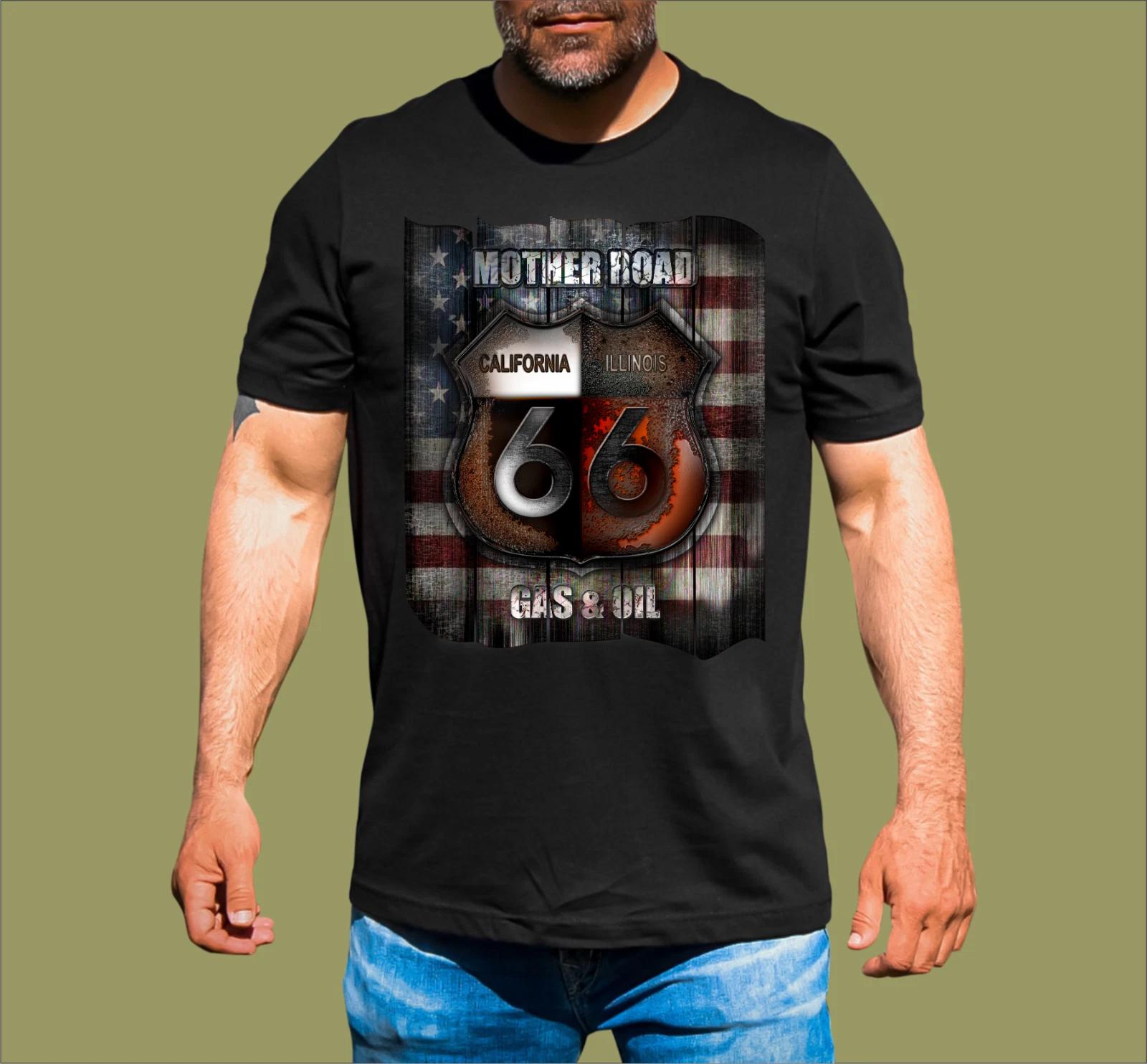 MOTHER ROAD ROUTE 66 T-SHIRT XL