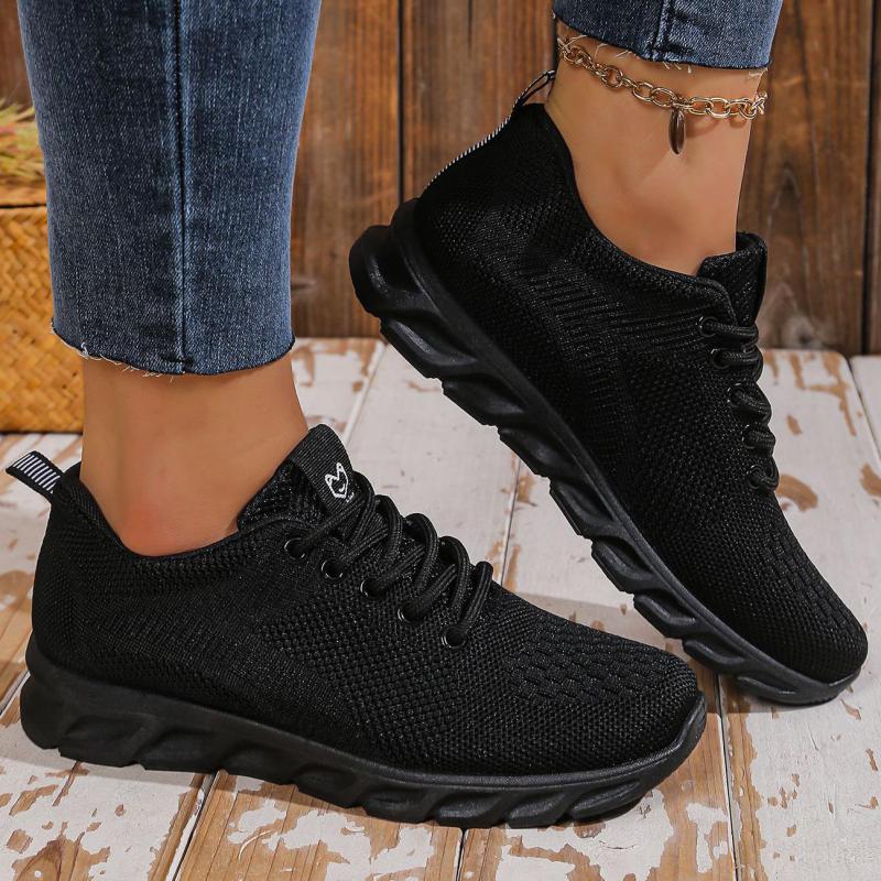 Moteriški kasdieniai batai Mada Ėjimo tinklelio plokščiapadžiai Kvėpuojantys sportbačiai Moterims Sporto salės vulkanizuoti batai Pavasariniai skraidantys batai