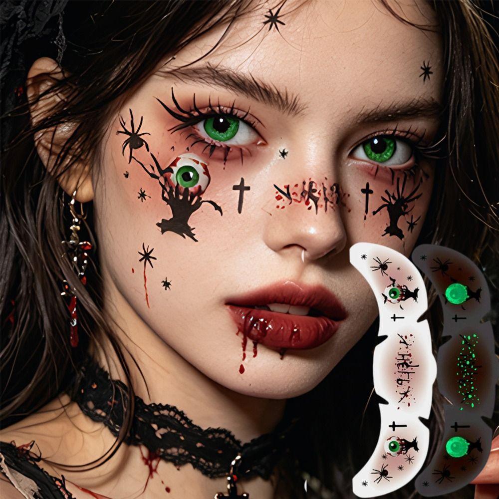 Water Transfer Printing Face Sticker Freckles Simulated Halloween Makeup Sticker  Stage Prop
