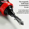 Brand 13-In-1 Ratchet Screwdriver, Manual Tools Short-Handle Manual Tool with Phillips/Slotted/Torx/Square And Other Bits, CR-V Magnetic Bits