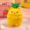 Giant Fruit Sensory Toy Large Pineapple Stress Ball, Slow Rising Squeeze for Anxiety Relief, Strawberry Study Reduction Banana Grape Corn Carrot Toy,