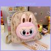 Animal Print Nylon Backpack With Fluffy Design For Daily Use Characters Included)**