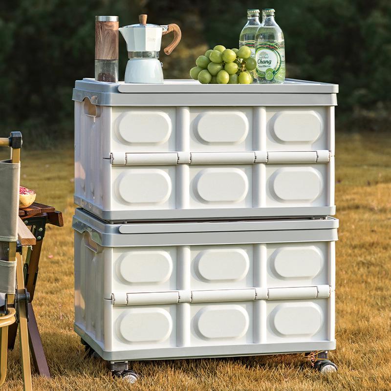 Collapsible Outdoor Camping & Car Trunk Organizer with Wheels