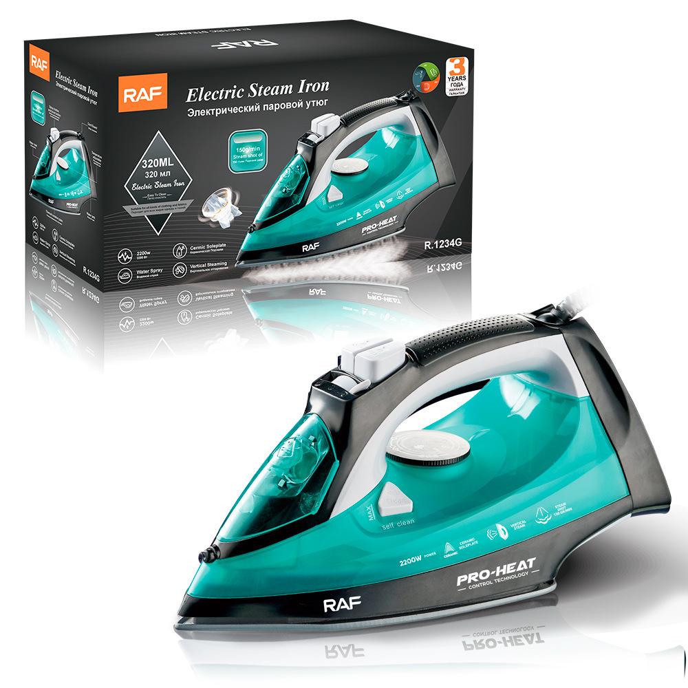 

2200W Handheld European American Household Steam Iron & Garment Steamer for Dry/Wet Use EU Standard зелёный