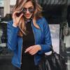 Female Spring Autumn PU Jacket Zipper Leather Fashion Short Thin Solid Cardigan Suit Tops