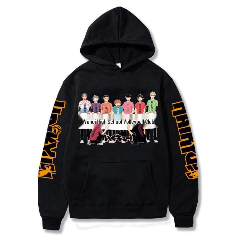 Haikyuu Anime Student Hoodie - Creative Japanese Sweatshirt