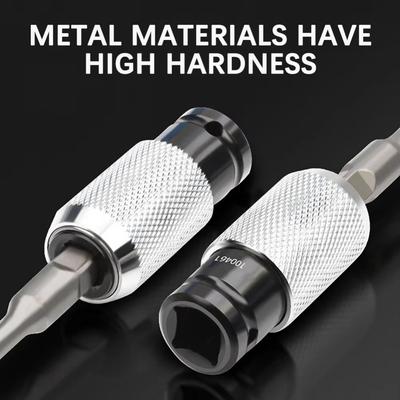 Carbon Steel Electric Wrench Adapter Water Resistant Universal Electric Hammer Convert Adapter Easy To Use