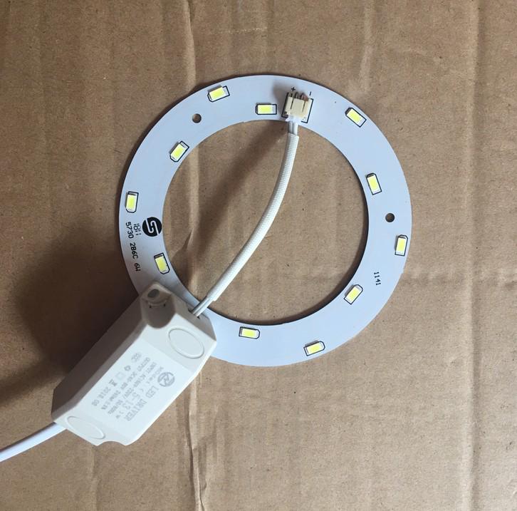 

LED Round Ceiling Light Panel, Warm Light 5730 Chip, Magnet Strip, Complete Set White-Other