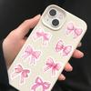 500 Sheets Per Roll of Cute Cartoon Pink Bow-shaped Sticker Decorative Stickers for Mobile Phones and Water Bottles, Water-resistant.