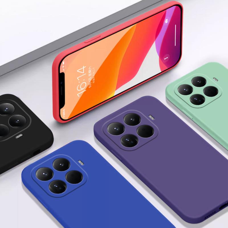 Liquid Silicone Matte Soft Shockproof Case For Xiaomi Mi 15T Pro Candy Color TPU Camera Lens Protection Back Cover For Xiaomi 15T Pro