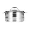 Stainless Steel Insulated Pot Set with Lid - Large Capacity 3/4/5 Piece for Africa: Ideal for Household Use, Rice, and Boiling Water.