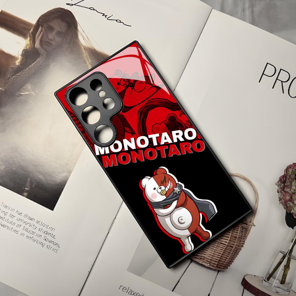 Custodia per Telefono D-Danganronpa Monokuma Per Samsung Galaxy S26 S25 S24 S23 S22 S20 S21 Edge Ultra Plus Fe Copertura Colorata Argento