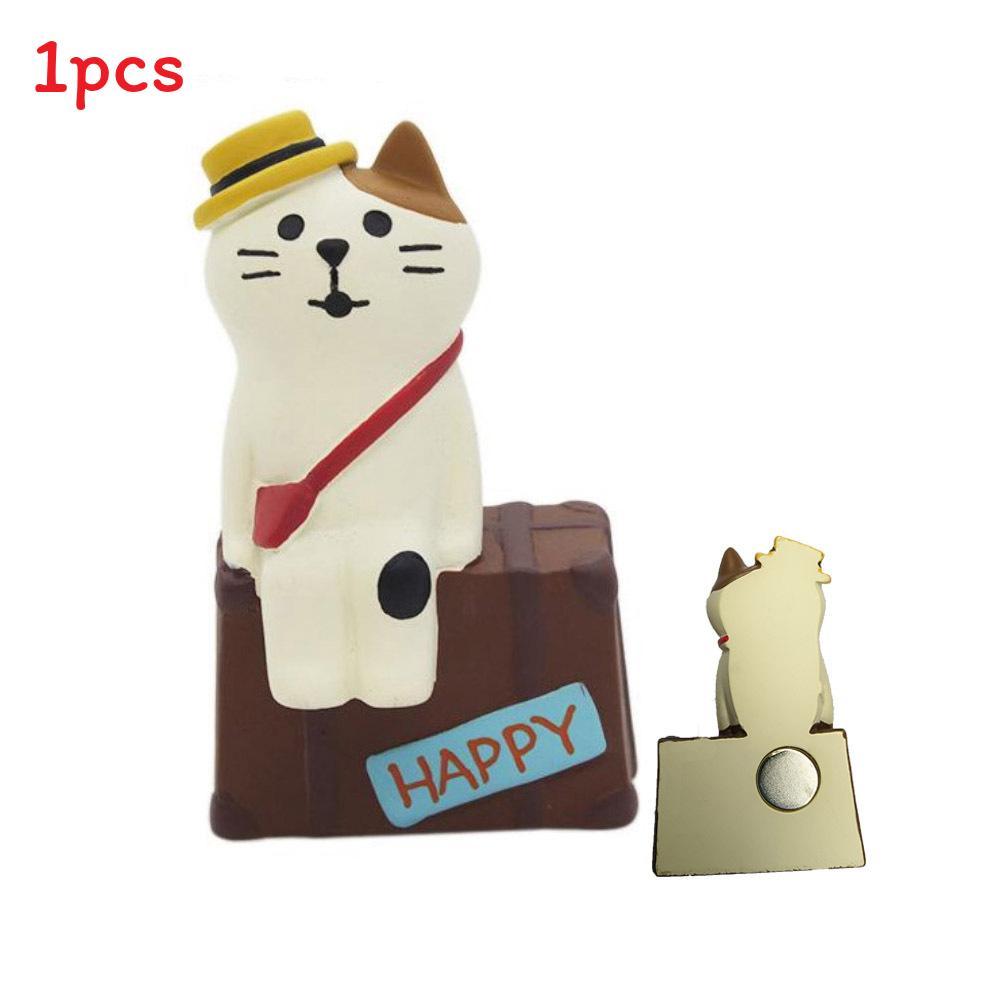 Cat Magnet Fridge Sticker With Strong Magnetic Diy Decor For Kitchen Organization