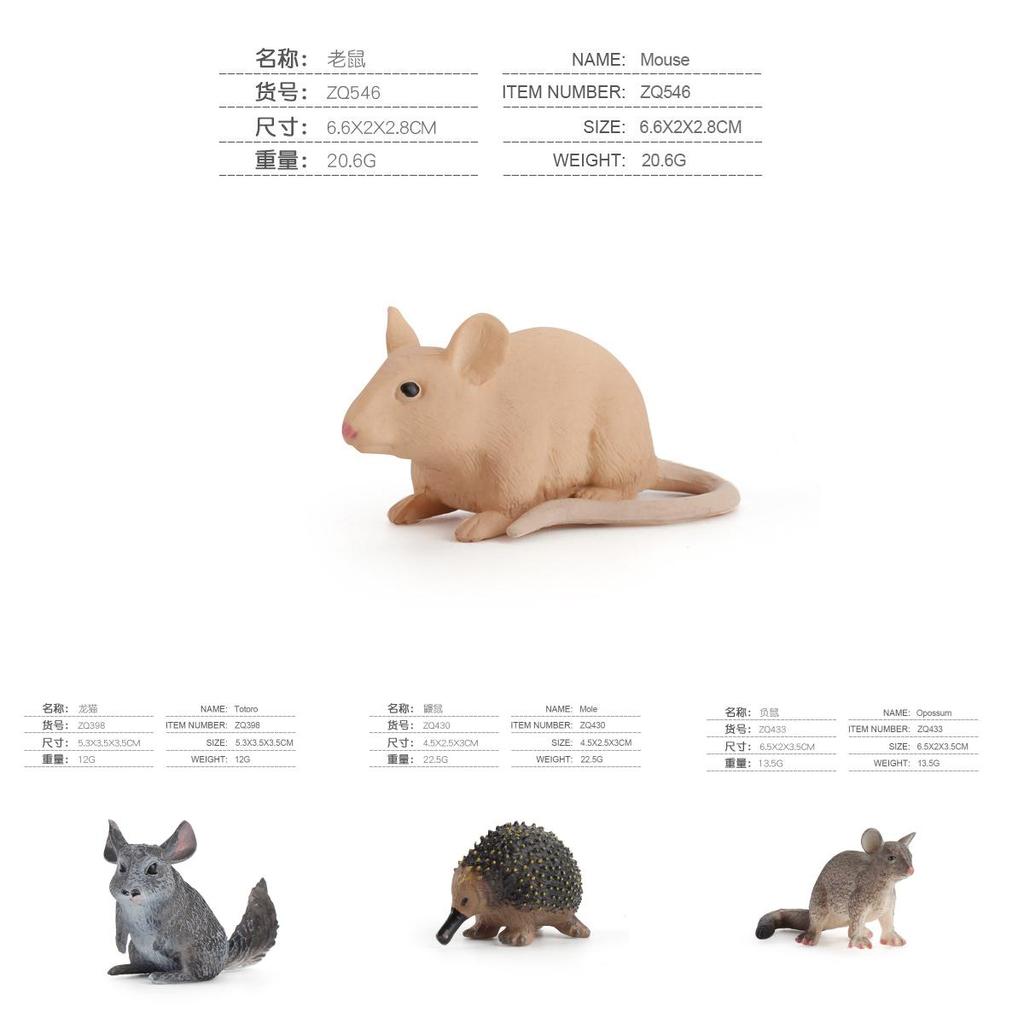 Little Squirrel Pvc Animal Figure Collection For Childrens Educational Toys And Wildlife Recognition