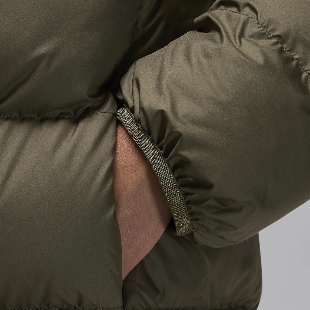 Jordan Brooklyn Therma-FIT Gesticktes Logo Locker Warm Bequeme Jacke Herren Jacke Olivgrün Schwarz FV7317-222