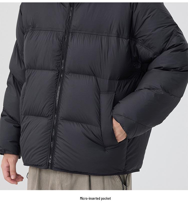 Men's 2025 Winter Hooded Down Jacket: Thick, Warm, Plus Size Casual Outerwear.