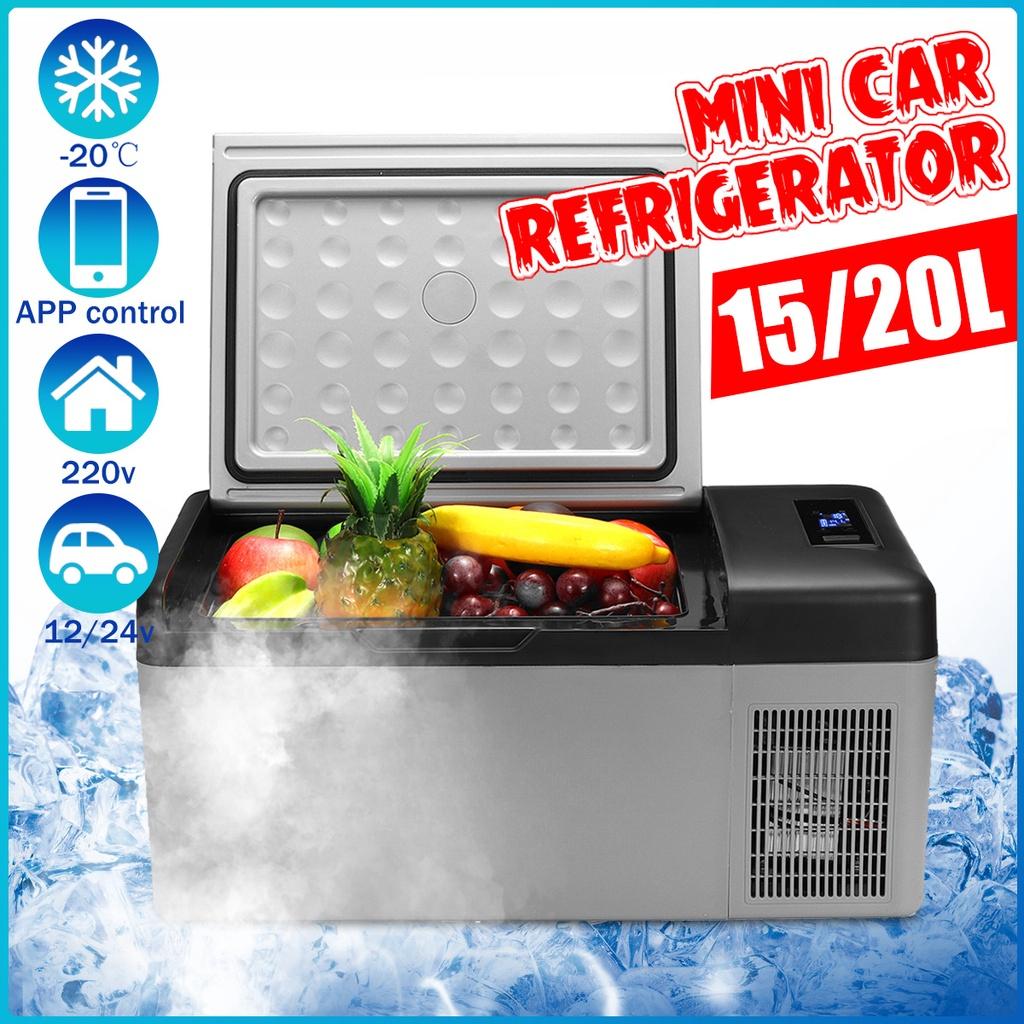 DC12/24V Portable Car Refrigerator Freezer Cooler Auto 15L/20L Mini Fridge Compressor Quick Refrigeration For Home Picnic Icebox